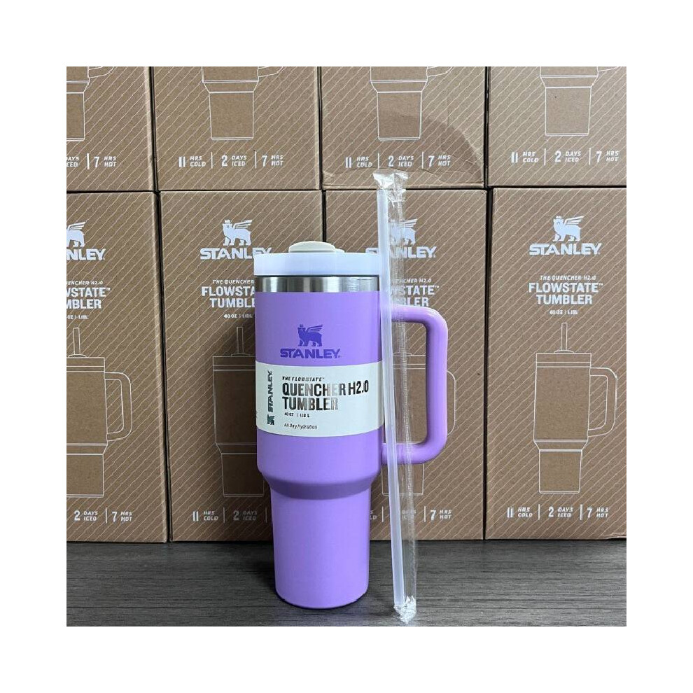 (Purple) Vacuum Cup Stanley Quencher Flowstate Tumbler 40oz 12l With Box Multicolour