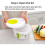 Vegetable Dryer Spinner Double-layer Large Capacity Dryer Household Fruit Dehydrator Drainer Easy Water Drain System and Compact 3