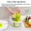Vegetable Dryer Spinner Double-layer Large Capacity Dryer Household Fruit Dehydrator Drainer Easy Water Drain System and Compact 8