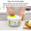 Vegetable Dryer Spinner Double-layer Large Capacity Household Fruit Dehydrator Drainer Easy Water Drain System and Compact 10