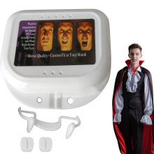 Fake Vampire Teeth | Scalable Dentures | Vampire Teeth Fangs Retractable Fake Teeth Props Halloween Costume Accessories