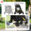 PawHut PawHut Foldable Dog Carriage w/ Universal Wheels, Shock Absorber - Grey 21