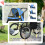 PawHut PawHut 3 Wheel Pet Stroller, for Medium Small Dogs, Foldable Cat Pram - Blue 5