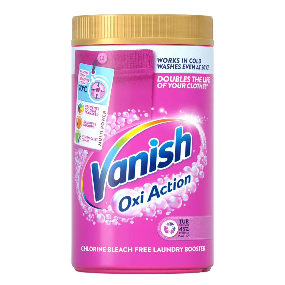 6 PACK Vanish Gold Oxi Action Powder Fabric Stain Remover 1.5kg