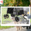 PawHut PawHut One-click Foldable Pet Stroller w/ Mesh Windows, for Small Pets - Grey 5