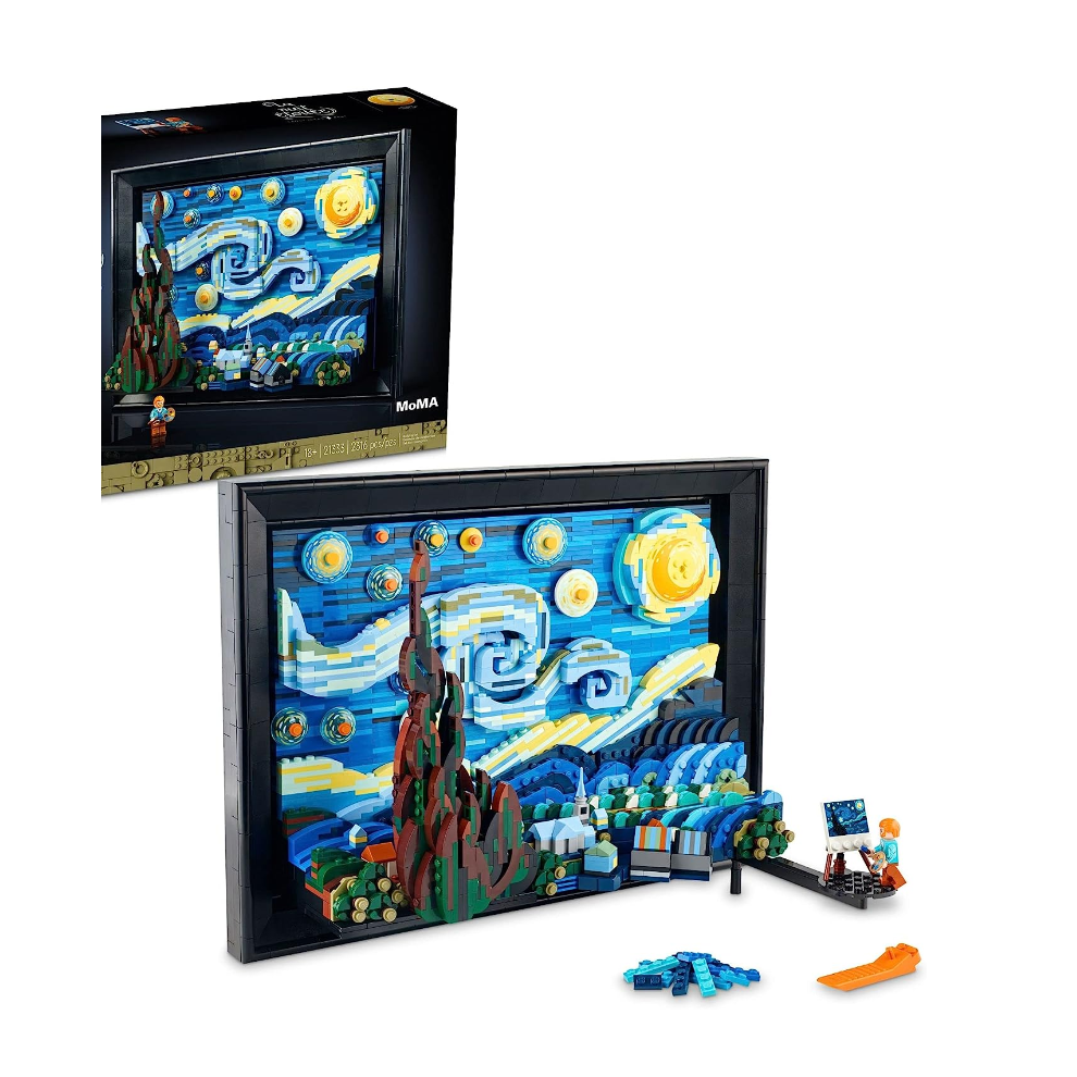 (2316pcs) Vincent The Starry Night 21333 2316pcs Moc Art Painting Building Blocks