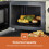 GEEPAS (Cream) Black, GEEPAS 20L Digital Microwave Oven 700W 4