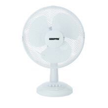 Geepas 12-Inch Table Fan - 40W Electric Portable Desktop Cooling Fan