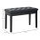 Homcom HOMCOM Classic Piano Bench Padded Seat Makeup Stool Solid Wood Wooden Black 2