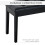 Homcom HOMCOM Classic Piano Bench Padded Seat Makeup Stool Solid Wood Wooden Black 5