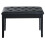 Homcom HOMCOM Classic Piano Bench Padded Seat Makeup Stool Solid Wood Wooden Black 7