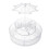 Living And Home Acrylic Swivel Makeup Organizer 3