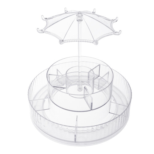 Living And Home Acrylic Swivel Makeup Organizer 2