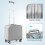 Costway 16" Under-seat Carry On Luggage PC Hard Shell Suitcase Spinner Wheels 5