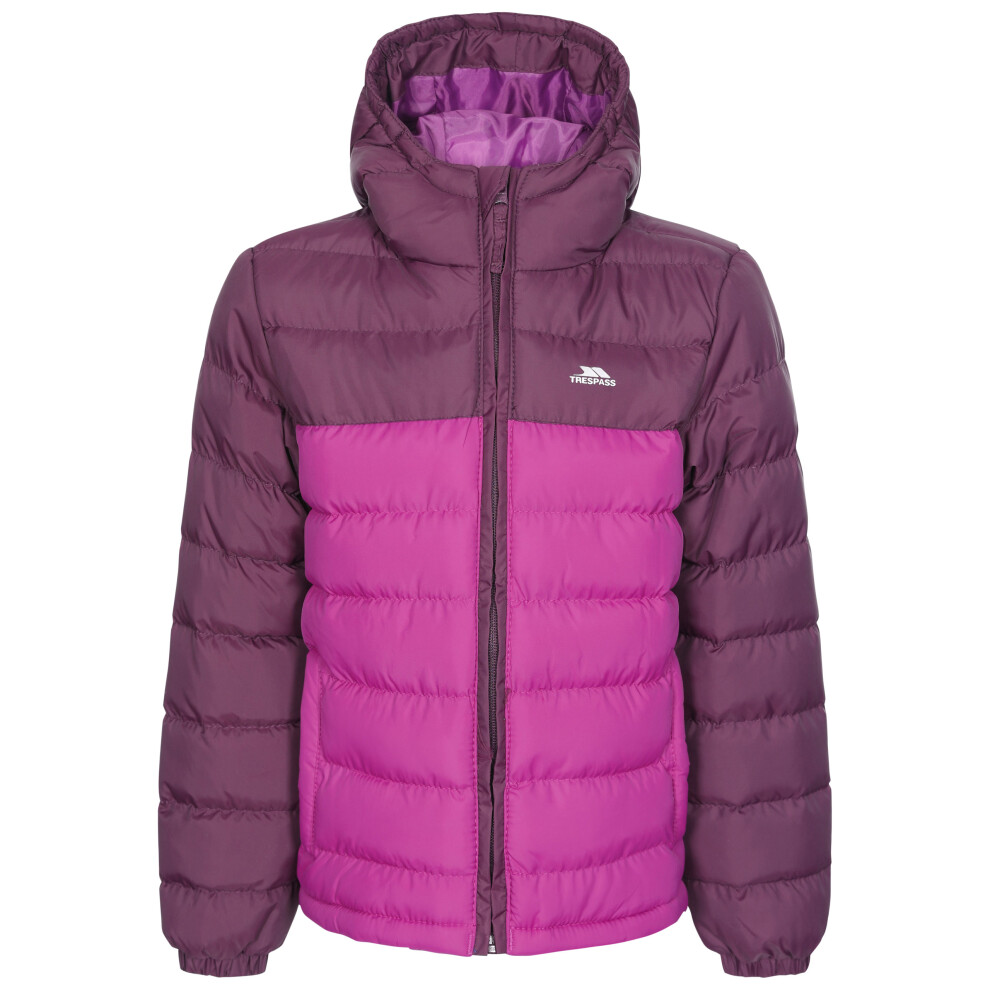 (7-8 Years, Purple Orchid) Trespass Boys Girls Puffa Jacket