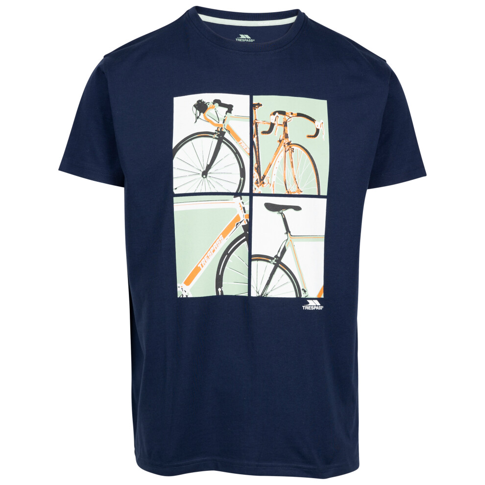 (M, Navy) Trespass Mens Casual Fit Printed T-Shirt  Chowder