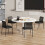 Costway Waiting Room Chair Set of 2 Stackable Office Guest Chairs 4