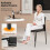Costway Waiting Room Chair Set of 2 Stackable Office Guest Chairs 8