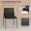 Costway Waiting Room Chair Set of 2 Stackable Office Guest Chairs 9