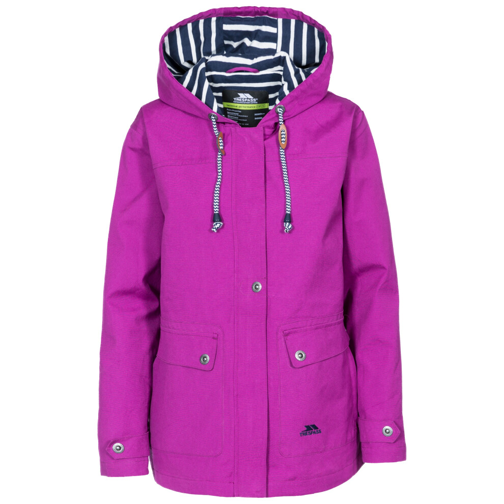 (8, Purple Orchid) Trespass Womens Waterproof Jacket Ladies Seawater