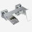 NES Home Ozone Waterfall Solid Brass Square Wall Mounted Chrome Bath Shower Mixer Tap 3