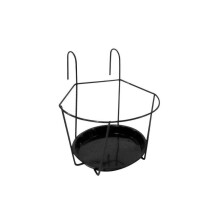 (Large) Pot Holder For Balcony Pack Of Three Durable Plastic Coated Steel Garden Pride