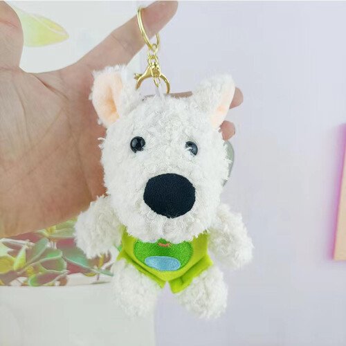 Keychain Green And Soft Cuddly Westie Dog Plush Keychain Adorable Stuffed Animal Accessory on OnBuy