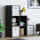 Vida Designs (Black, White) Durham 6 Cube Staircase Shelf 3 Basket Drawers 5
