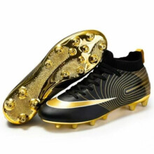 (Black (Moulded Studs?, UK3= EUR36?23cm?) Mens Junior Boys Football Boots AG/TF Soccer Training Shoes Sneaker Size UK1-9.5