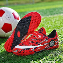 (5#, UK1=EU31=Inner length20.5cm) UK Kids Boys Girls Junior Boy Football Boots AG/TF Soccer Training Shoes Sneaker