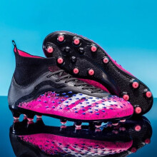 (3#, UK8= EUR42?26cm?) Mens Junior Boys Girls Football Boots AG/TF Soccer Training Shoes Sneaker UK2-9