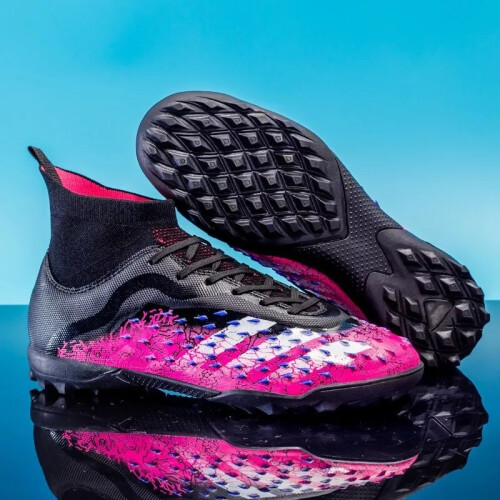 (7#, UK4= EUR37?23.5cm?) Mens Junior Boys Girls Football Boots AG/TF Soccer Training Shoes Sneaker UK2-9