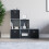 Vida Designs (Grey, Black) Durham 6 Cube Staircase Shelf 3 Basket Drawers 5