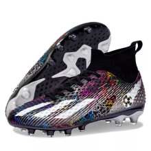 (3#, UK12 Kids= EUR32?21cm?) Mens Junior Boys Football Boots AG/TF Soccer Training Shoes Sneaker Size UK1-10