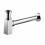 SQUARE BOTTLE TRAP & OUTLET PIPE CHROME BATHROOM BASIN SINK BRASS 1