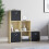 Vida Designs (Oak, Black) Durham 6 Cube Staircase Shelf 3 Basket Drawers 3