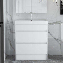 750mm Bathroom Vanity Cabinet Unit Basin Sink Floor standing 2 Drawers