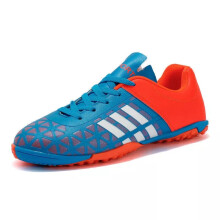 (Blue B, UK9/EUR42) Kids men's football boots long spikes short spikes shoes non-slip breathable