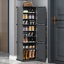 (8-Tier) Shoe Cabinet Rack Storage with Door Cupboard Footwear Stand Hallway Shoe Storage