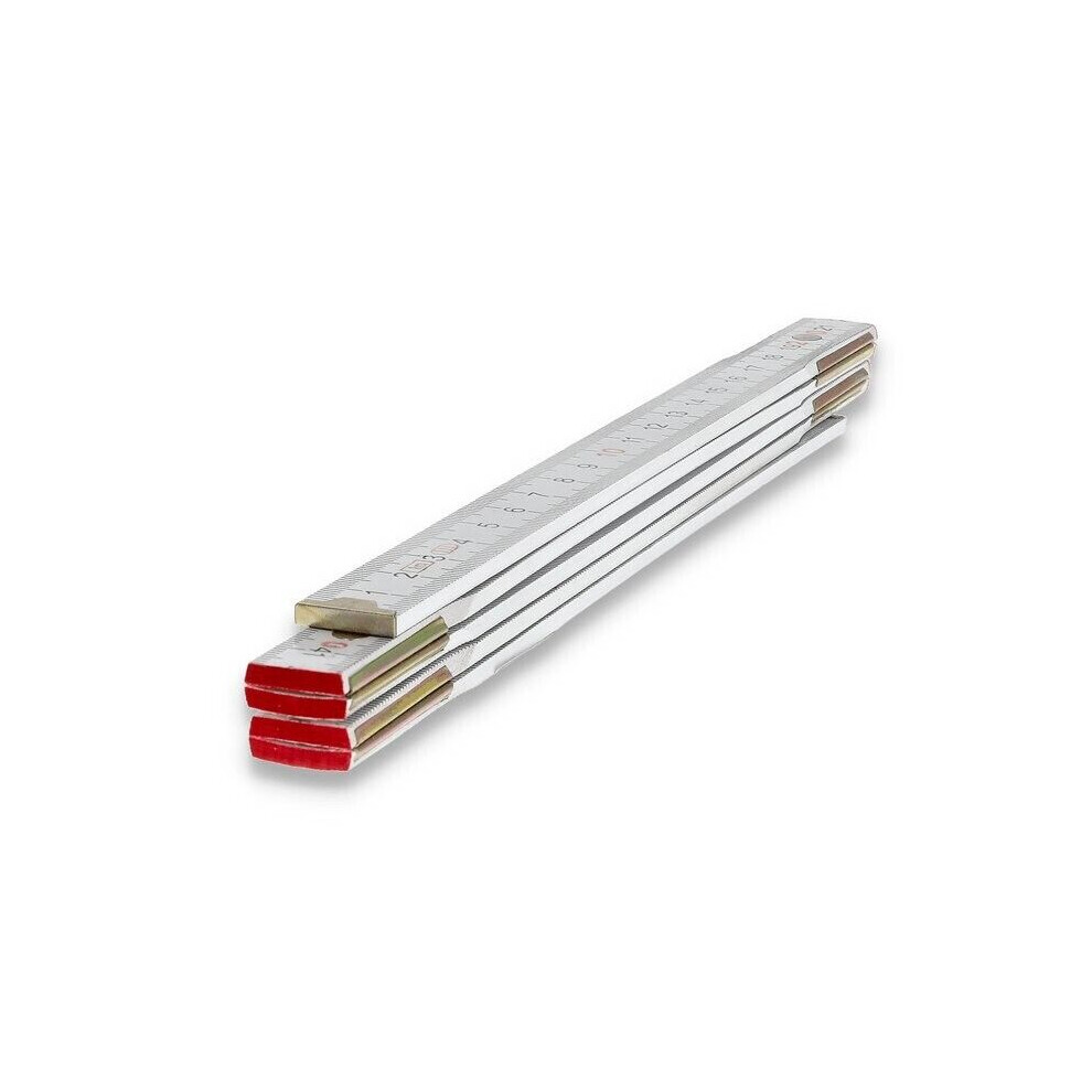Folding Ruler 1M With Metal Joints For Carpentry Projects 5056517984970
