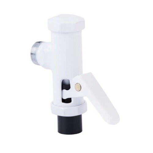 Efficient 3/4" White Urinal Flush Valve with Manual Delay