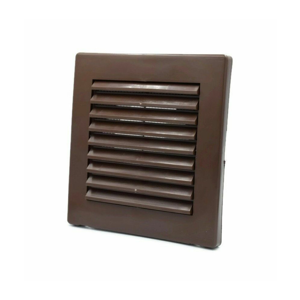 Brown Air Vent Grille 165Mm X 175Mm With 100Mm Flange 5056517985168