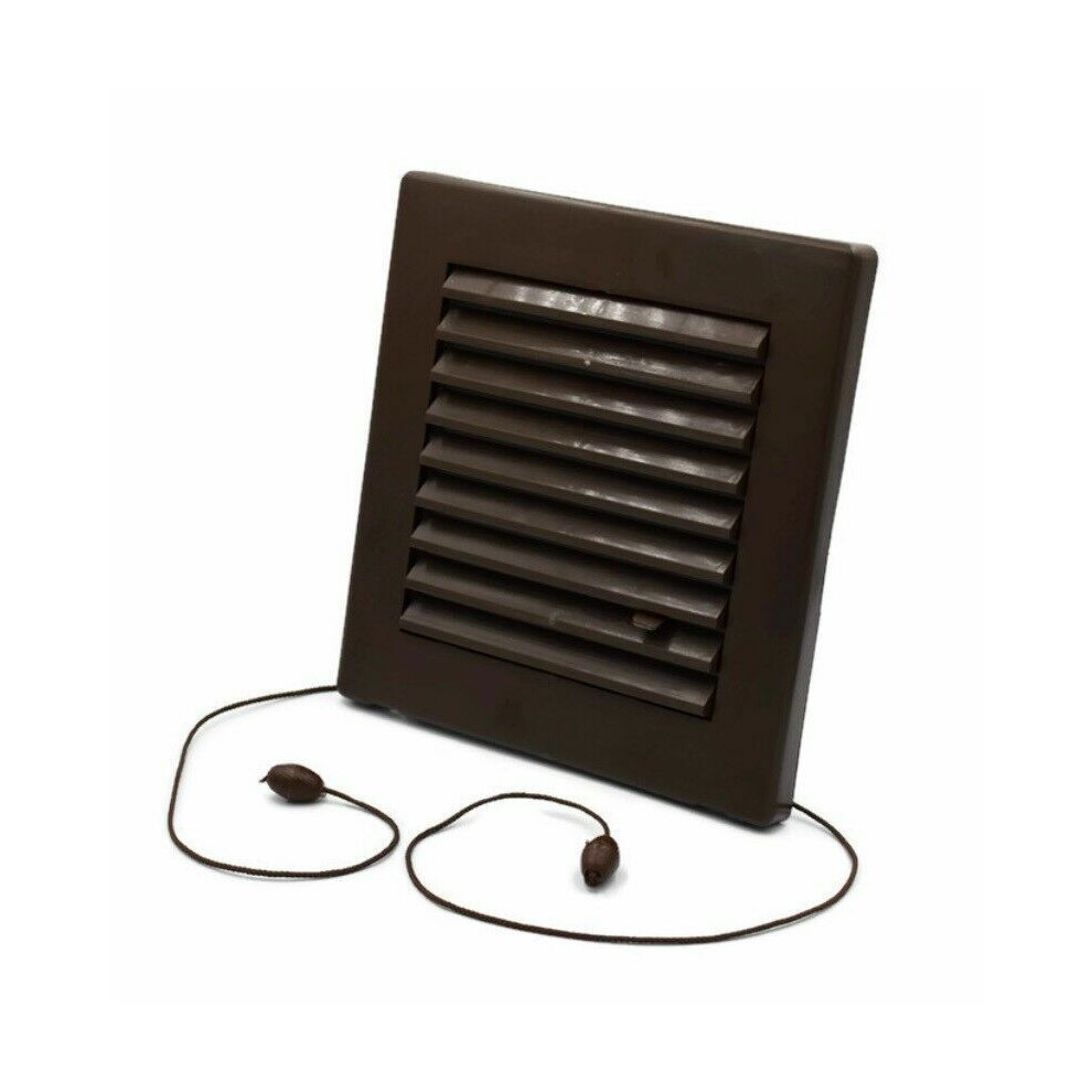 Brown Air Vent Grille 165Mm X 175Mm Shutter Duct Cover 5056517985274