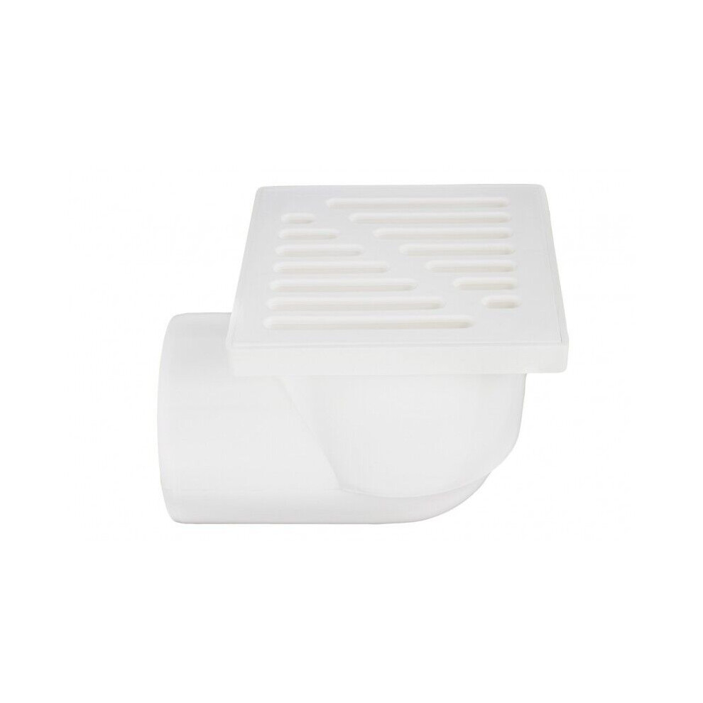 Plastic White Floor Drain Trap 150Mm X 150Mm / 110Mm 5056517985205