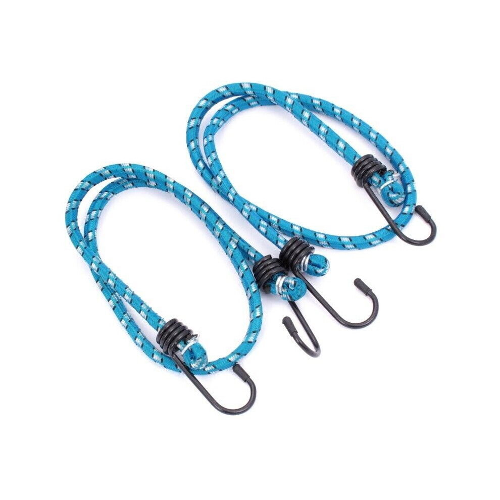 Flexibility Elastic Bungee Cords Hooks X 12 Luggage Straps 5056517984321