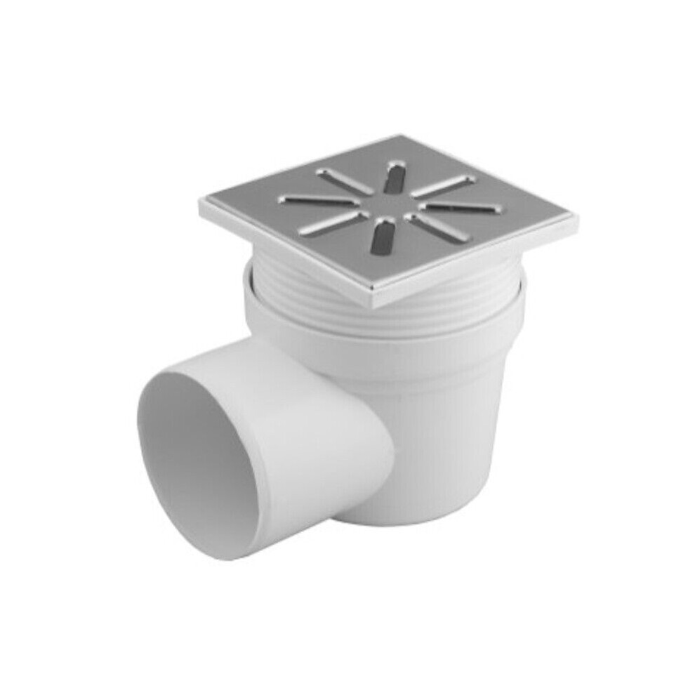 Trapped Shower Gully 150Mm X 150Mm / 110Mm Adjustable Metal 5056517984642
