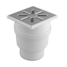 Trapped Shower 150mm x 150mm / 110mm Adjustable Metal Cover