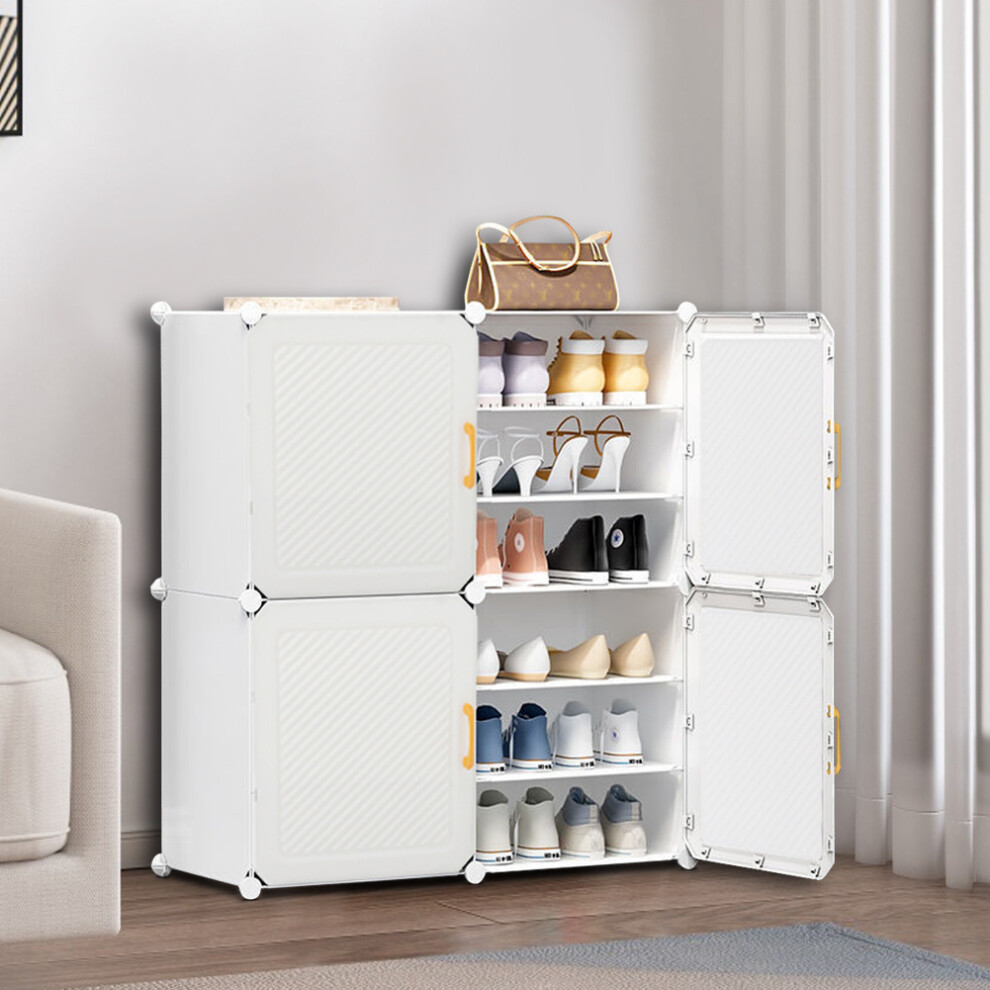 Dustproof Shoe Rack Shoes Storage Cabinet Shelf Unit Door Hallway Stand Organiser