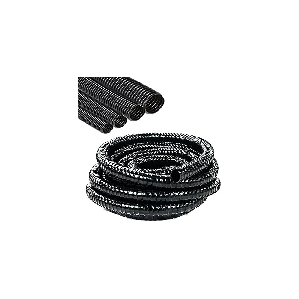 (25mm, 1M) Black Pond Corrugated Flexible Hose Pipe