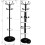 (Black) Coat Stand with Marble Base Jacket Holder Rack 4